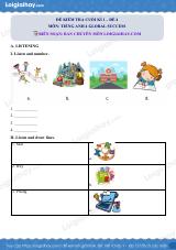 Đề thi học kì 1 Tiếng Anh 4 Global Success - Đề số 4